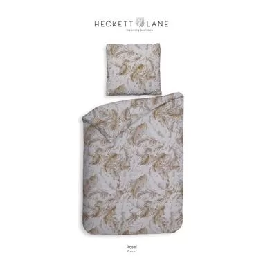 Heckett & Lane dekbedovertrek Rosel - goud - 200x220 cm - Leen Bakker