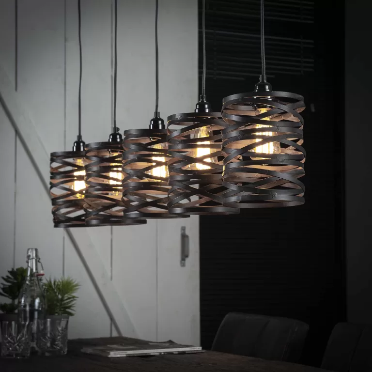 Hanglamp Kristina 5-lamps - Slate grey | Flickmyhouse