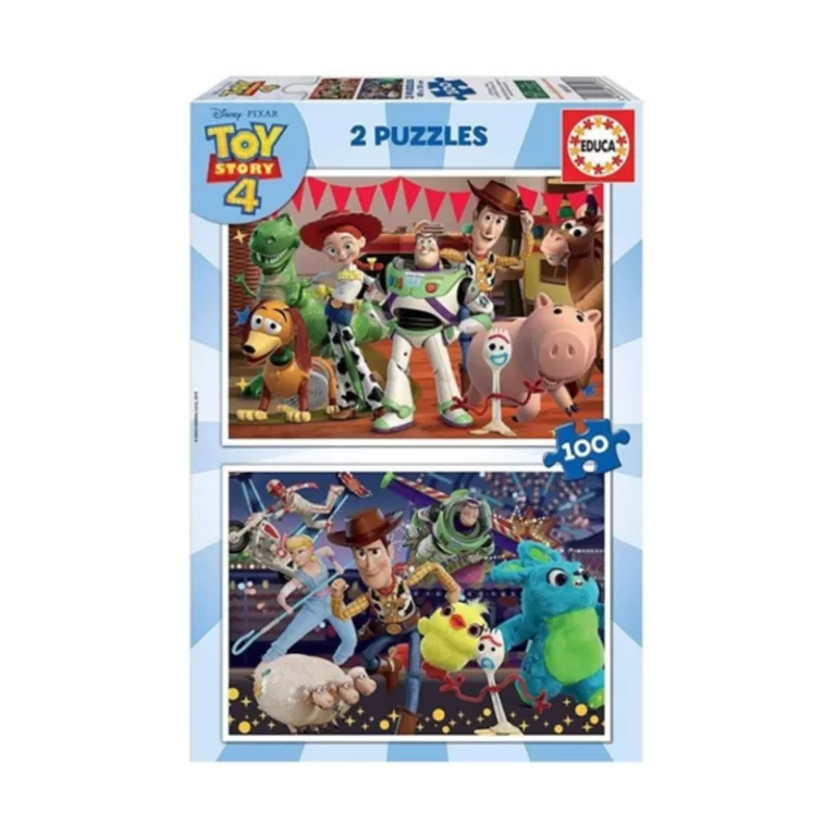 Set van 2 Puzzels   Toy Story Ready to play         100 Onderdelen 40 x 28 cm