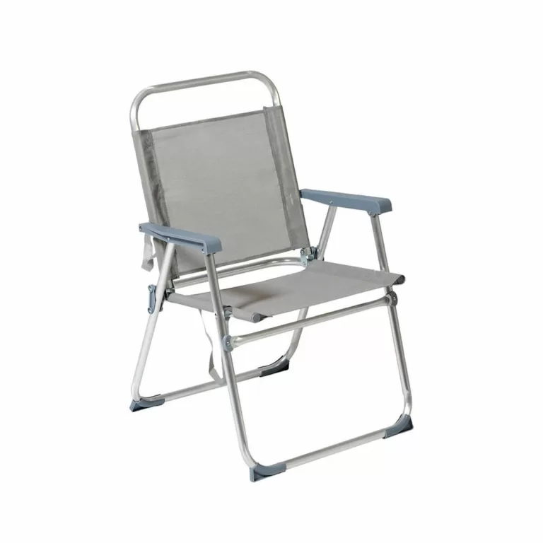 Strandstoel 22 mm Grijs Aluminium 52 x 56 x 80 cm (52 x 56 x 80 cm)