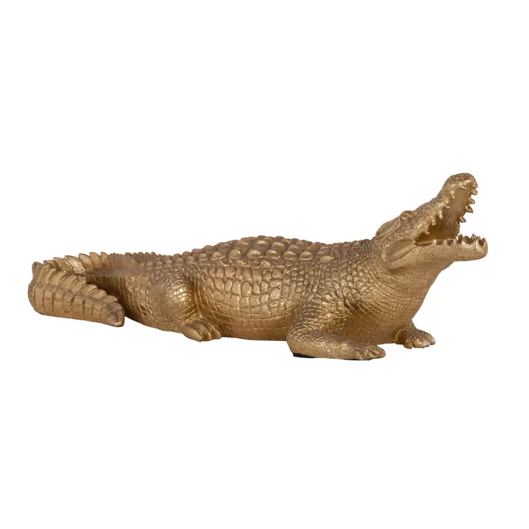 Richmond Decoratie Crocodile 62cm - Goud | Flickmyhouse