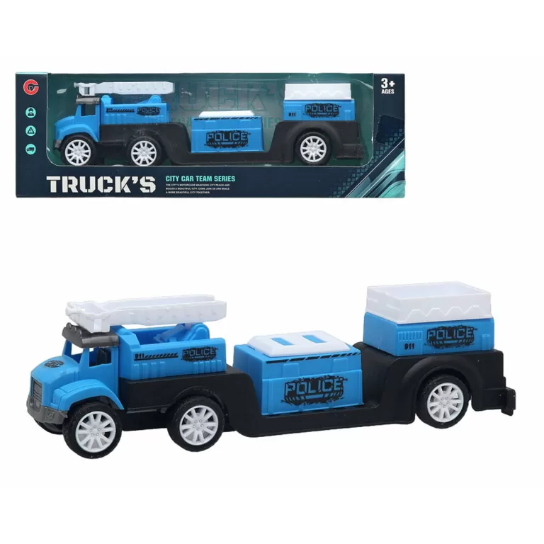 Vrachtwagen Blauw 22 x 7 cm