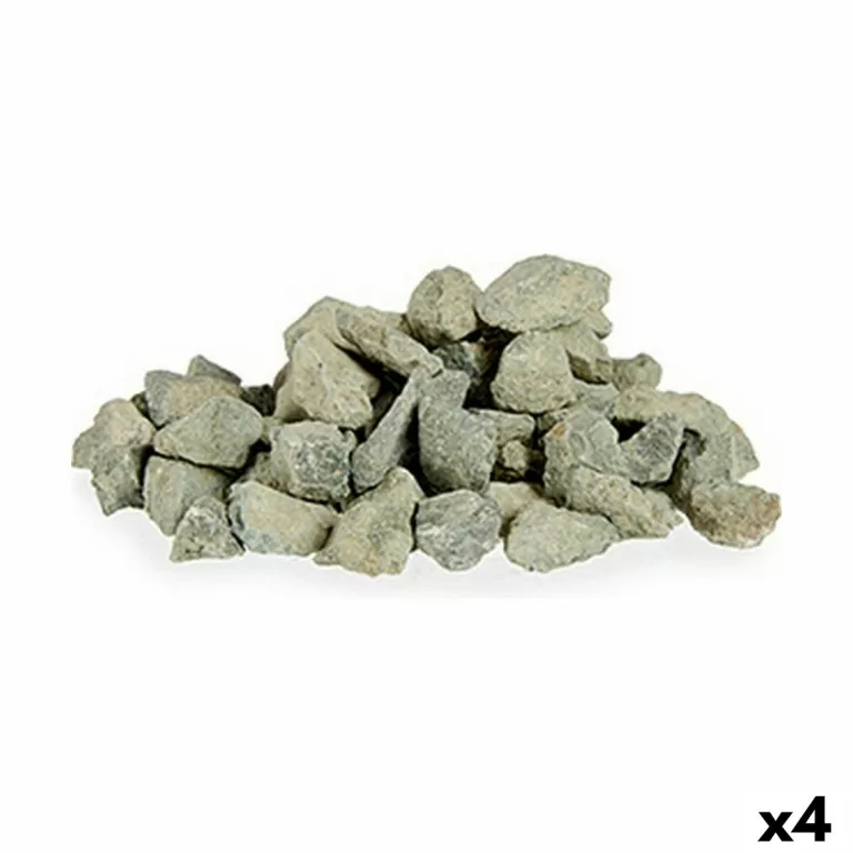 Decoratieve stenen 3 Kg Donker grijs (4 Stuks)