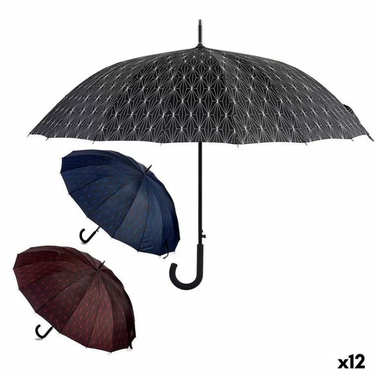 Paraplu Metaal Vezel 106 x 106 x 93 cm (12 Stuks)