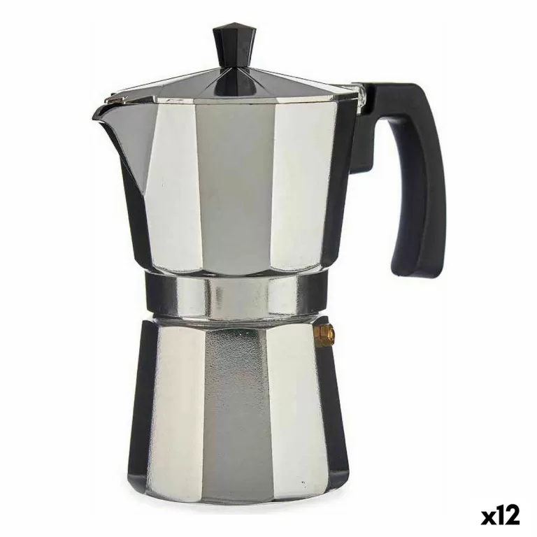 Italiaanse Koffiepot Aluminium 300 ml (12 Stuks)