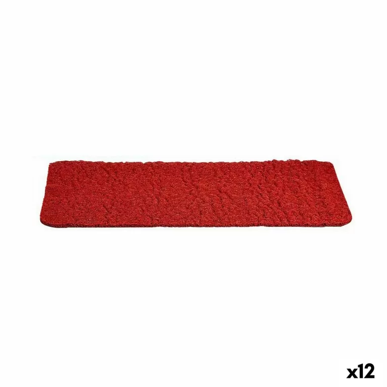 Deurmat Rood PVC 70 x 40 cm (12 Stuks)