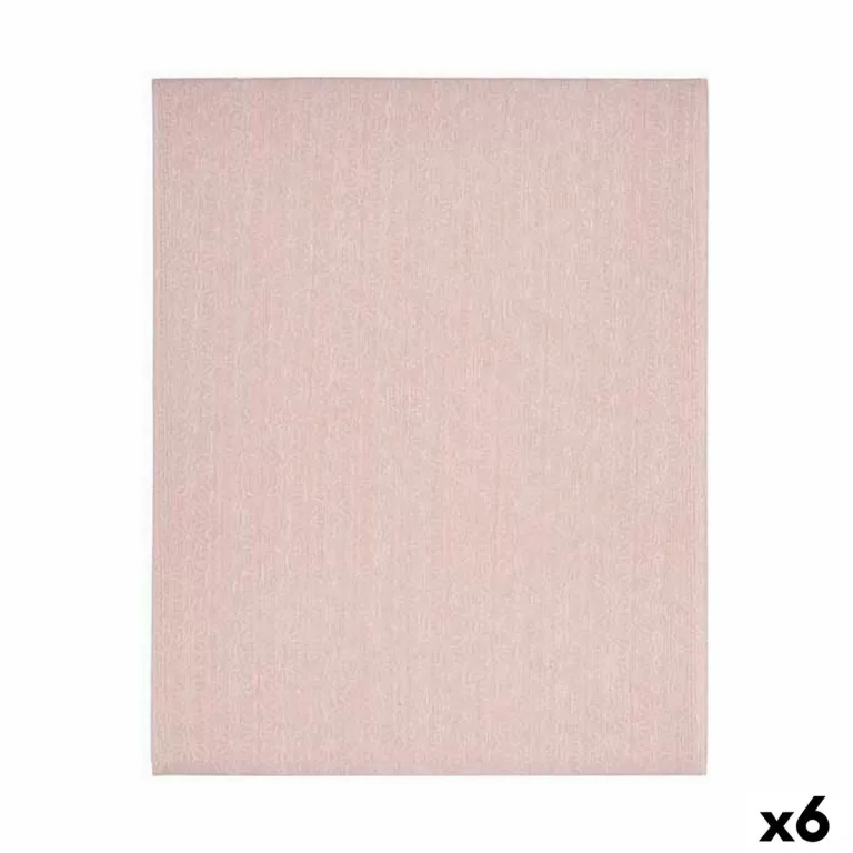 Tafelkleed Dun canvas Anti-vlek Ster 140 x 180 cm Roze (6 Stuks)
