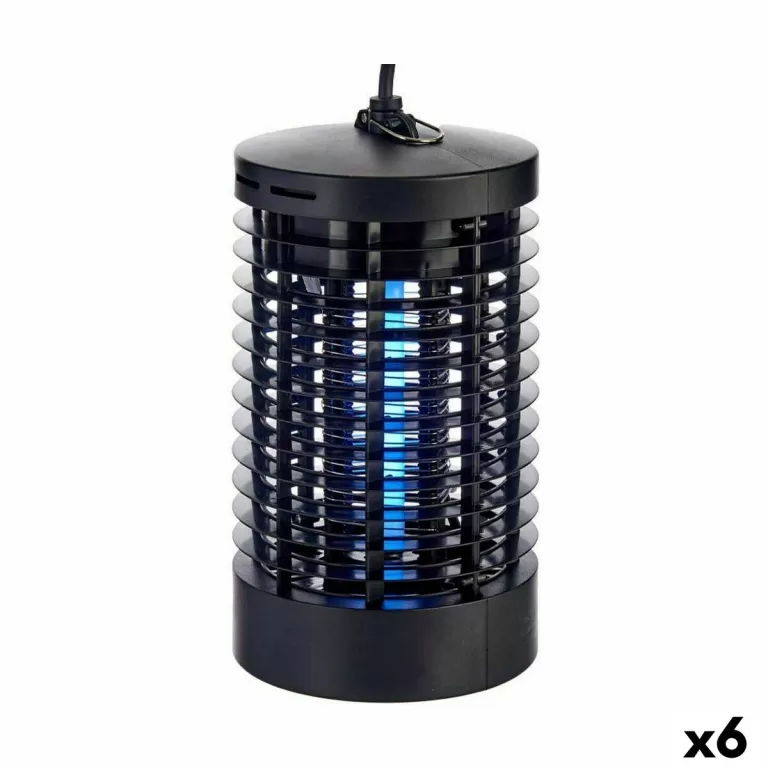 Anti-muggenlamp met Muurhanger 4 W Zwart ABS 13 x 23 x 13 cm (6 Stuks)