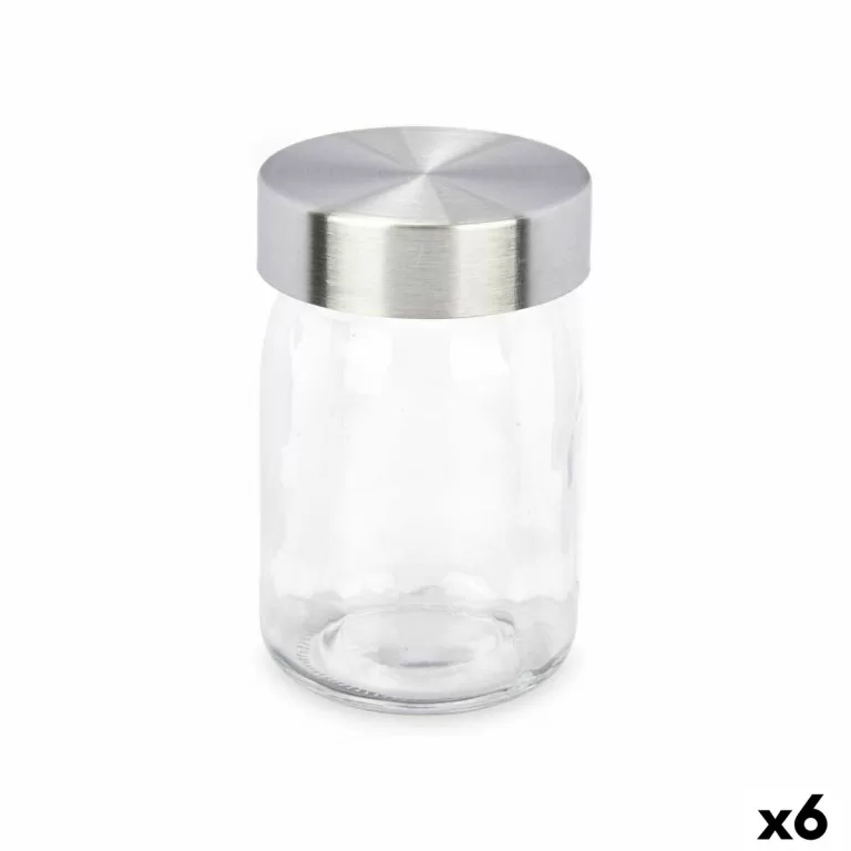 Blik Transparant Zilverkleurig Metaal Glas 230 ml 6