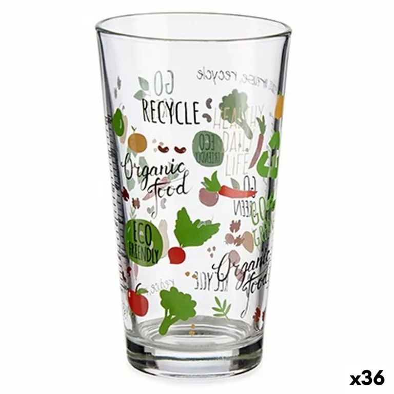 Maatbeker Organic Glas 456 ml (36 Stuks)