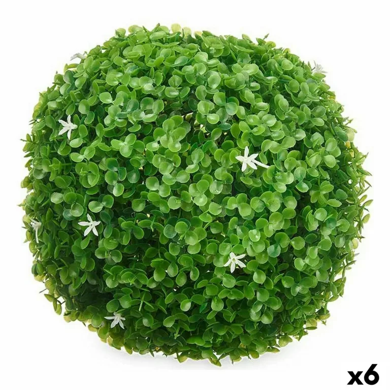 Decoratieve plant Lakens Blommor Klot Plastic 27 x 27 x 27 cm (6 Stuks)