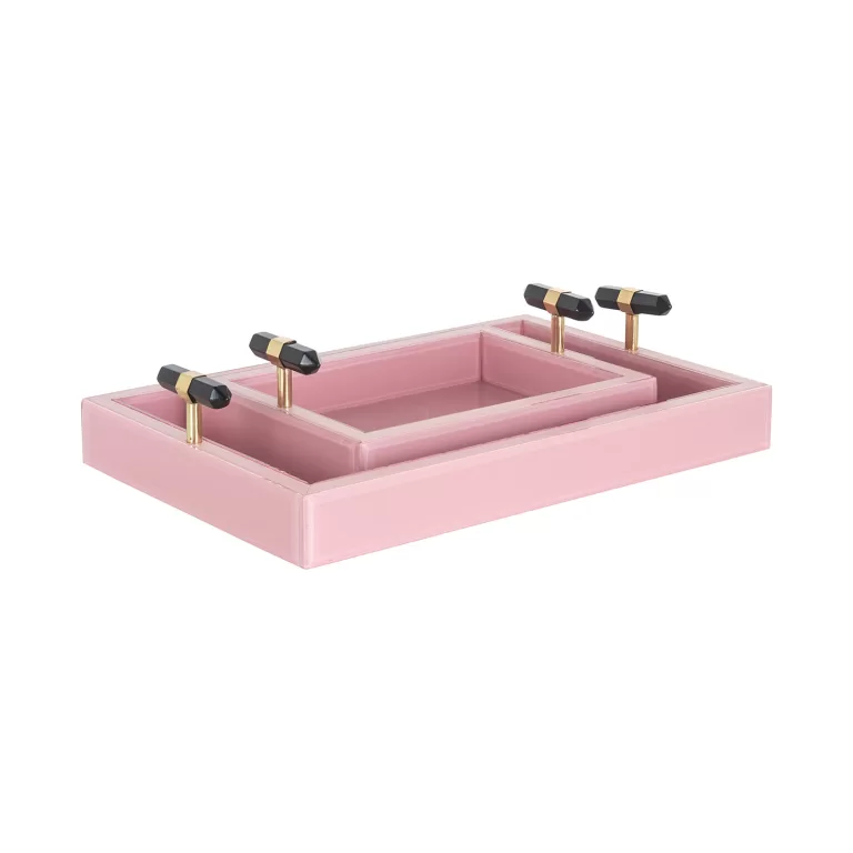 Richmond Dienblad Vajen Set van 2 stuks - Roze | Flickmyhouse