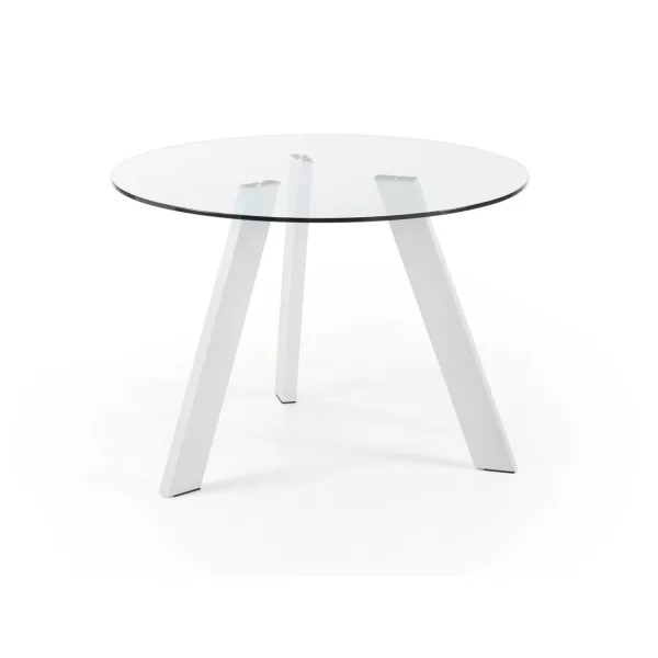 Kave Home Ronde Eettafel Carib - Wit | Flickmyhouse