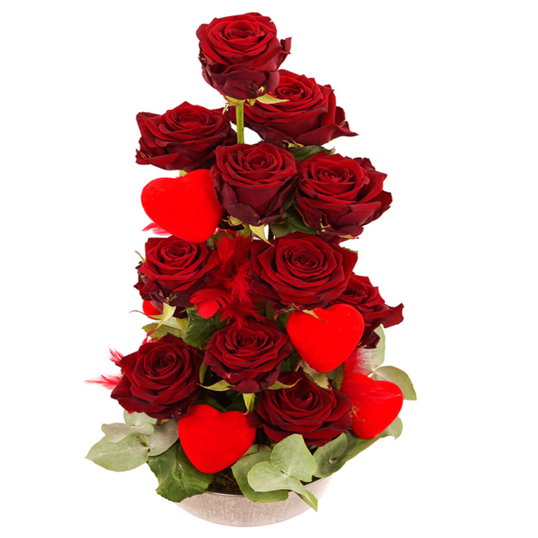 Toren van rode rozen bezorgen | Flickmyhouse marketplace