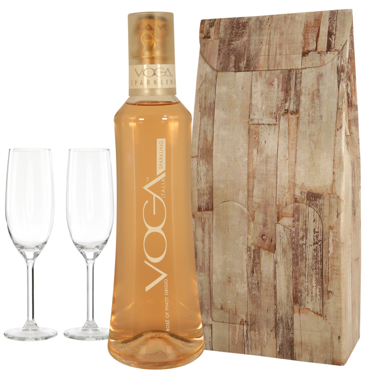 Luxe fles Voga Prosecco Rosé + champagne glazen | Flickmyhouse marketplace