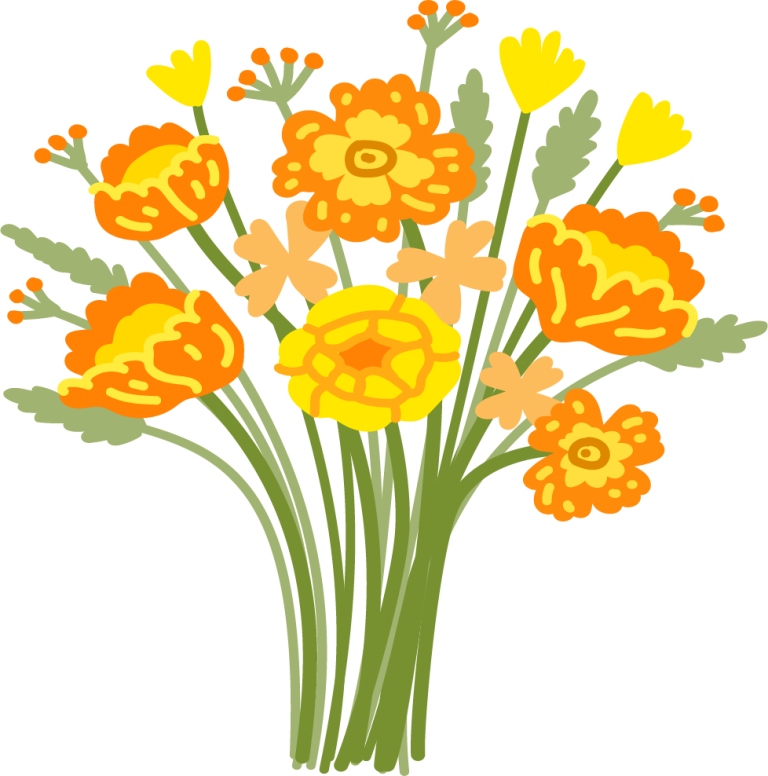 Boeket gemengd oranje geel bloemen keuze bloemist | Flickmyhouse marketplace