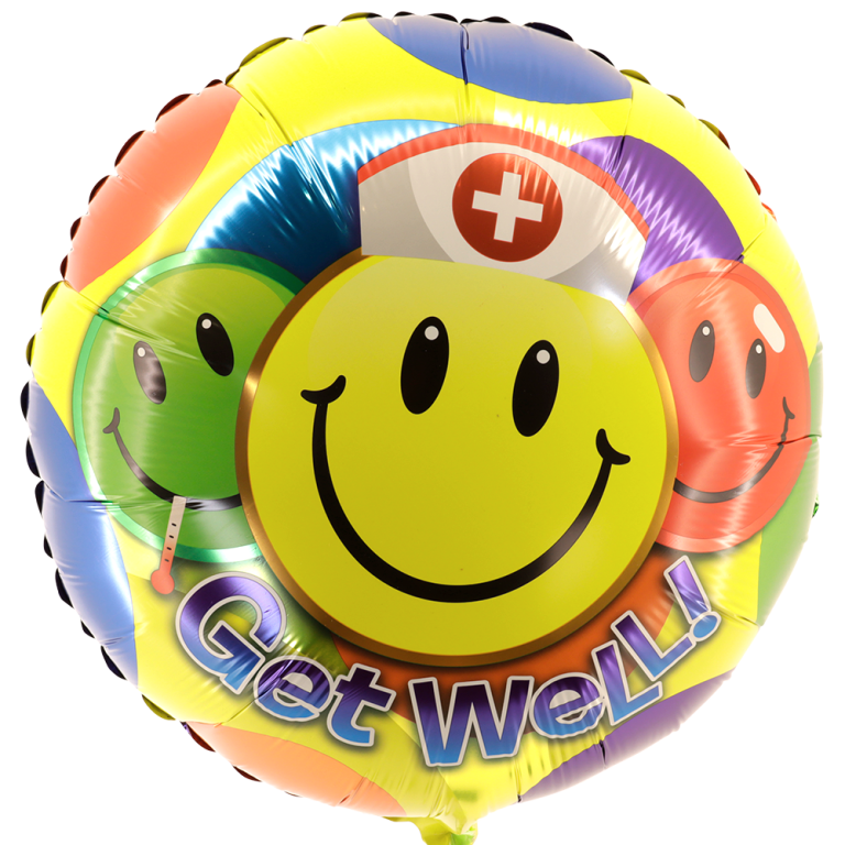Heliumballon Get Well Happy nurse bestellen | Flickmyhouse marketplace