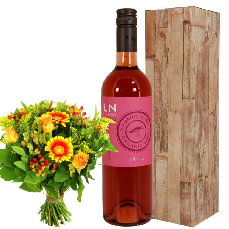 Las Ninas rosé Organic wijn + bloemen | Flickmyhouse marketplace