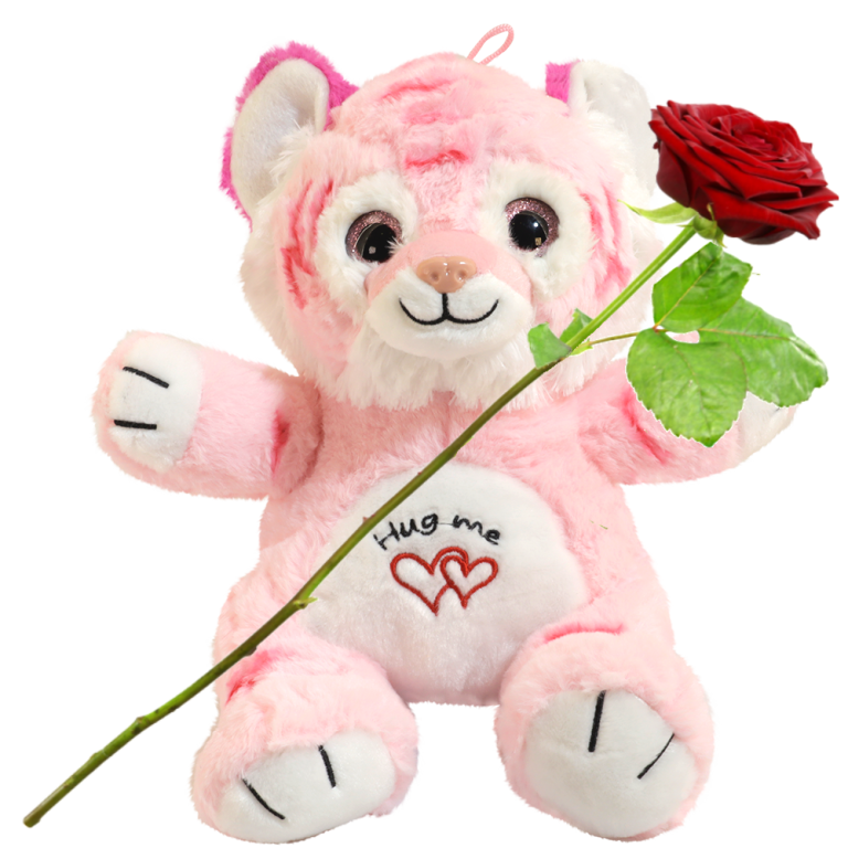Hug me tijger knuffelbeer roze | Flickmyhouse marketplace