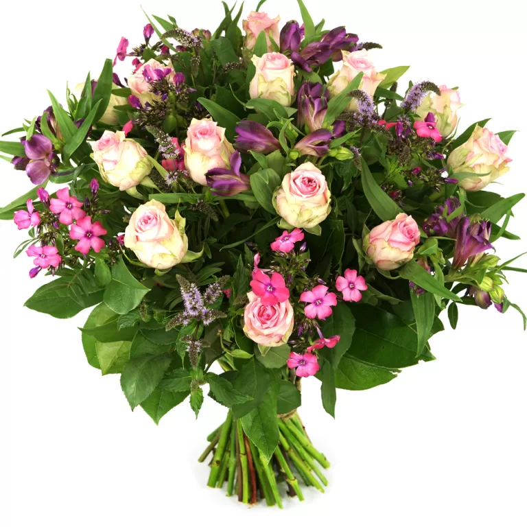 Roze rozen met bloemen bestellen | Flickmyhouse marketplace