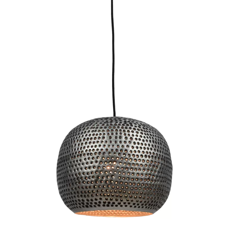 Urban Interiors hanglamp Spike Bol Zink Ø27cm - Metaal | Flickmyhouse