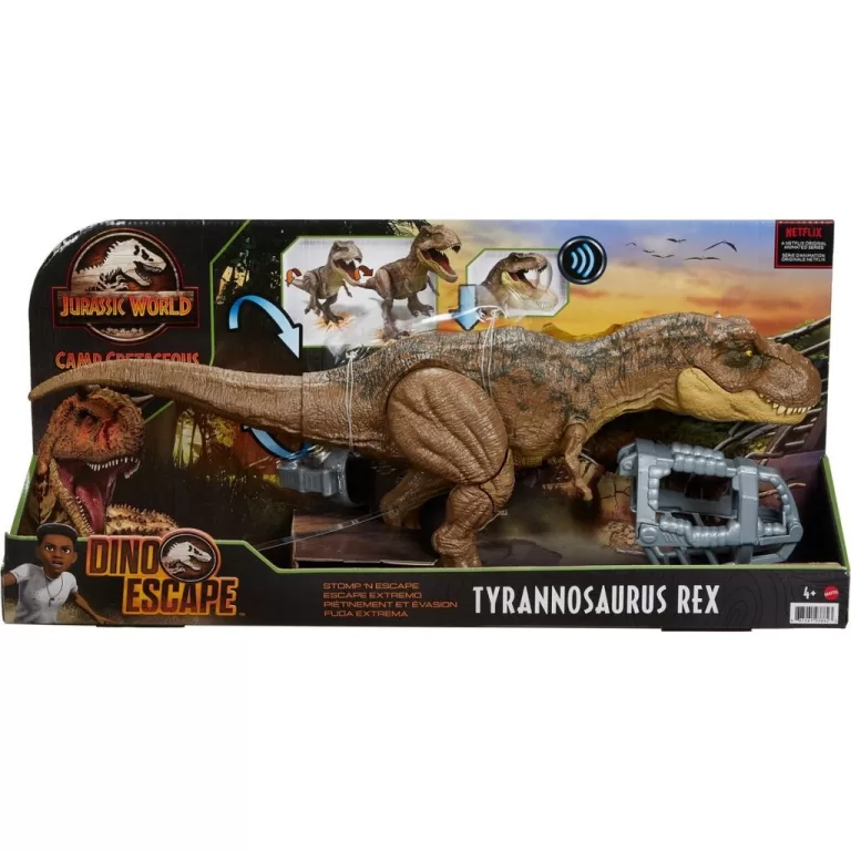 Mattel Jurassic World Stomp and Attack T-Rex + Geluid