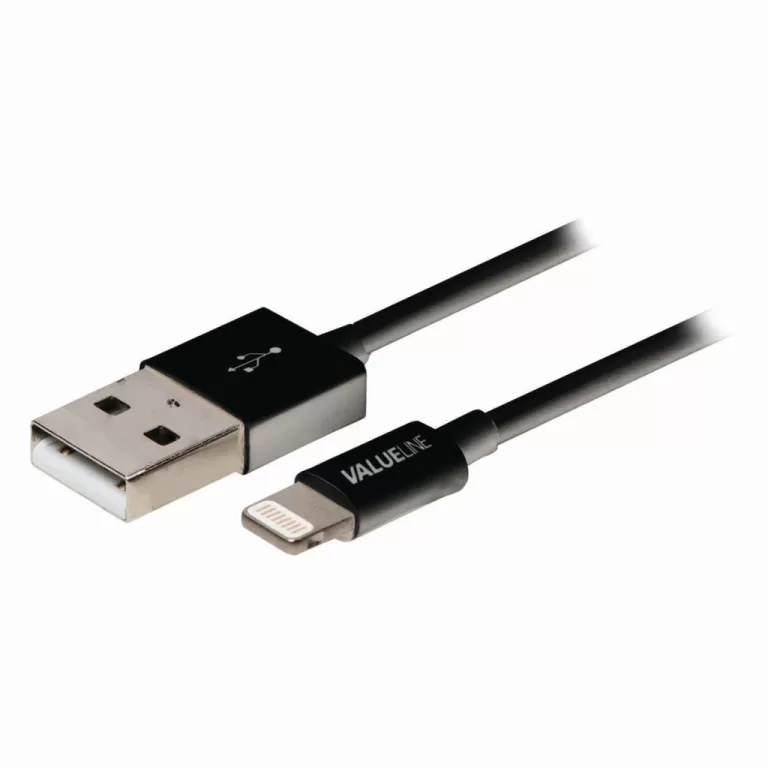 Nedis CCGB39300BK10 Sync And Charge-kabel Apple Lightning - Usb-a Male 1