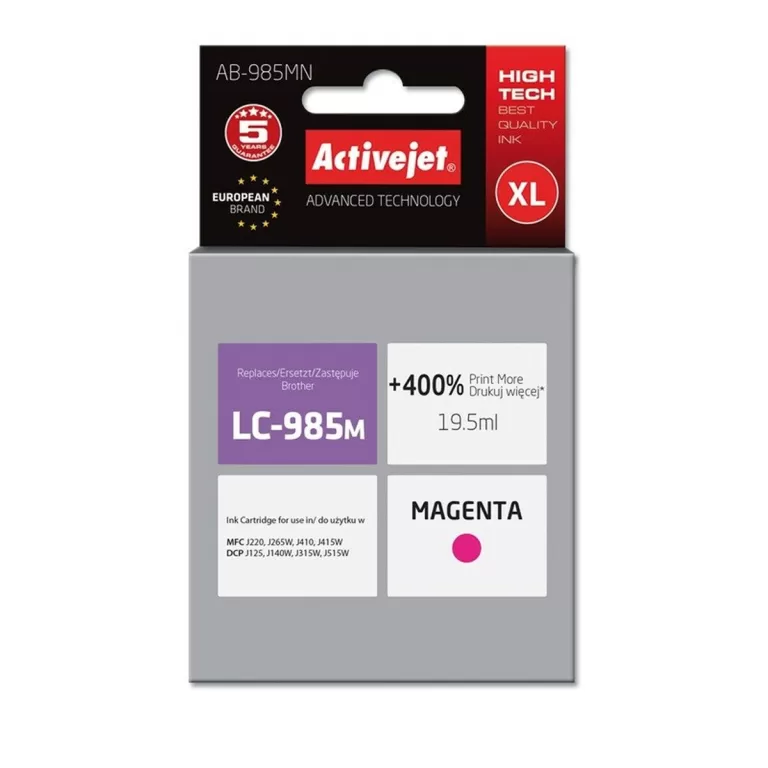 Originele inkt cartridge Activejet AB-985MN Magenta