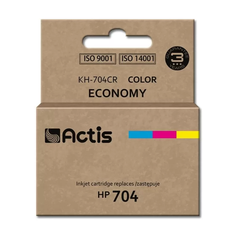 Originele inkt cartridge Actis KH-704CR Cyaan/Magenta/Geel
