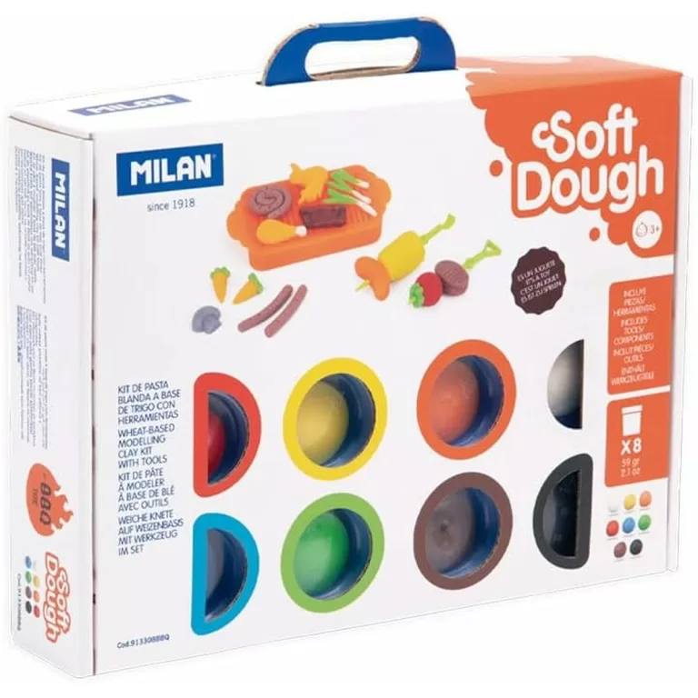 Modelleerklei Milan Soft Dough BBq Multicolour