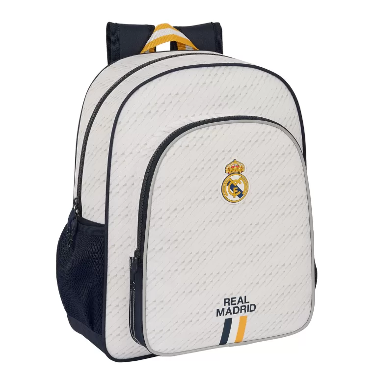 Schoolrugzak Real Madrid C.F. Wit 32 X 38 X 12 cm
