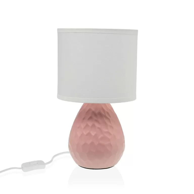 Bureaulamp Versa Roze Wit Keramisch 40 W 15