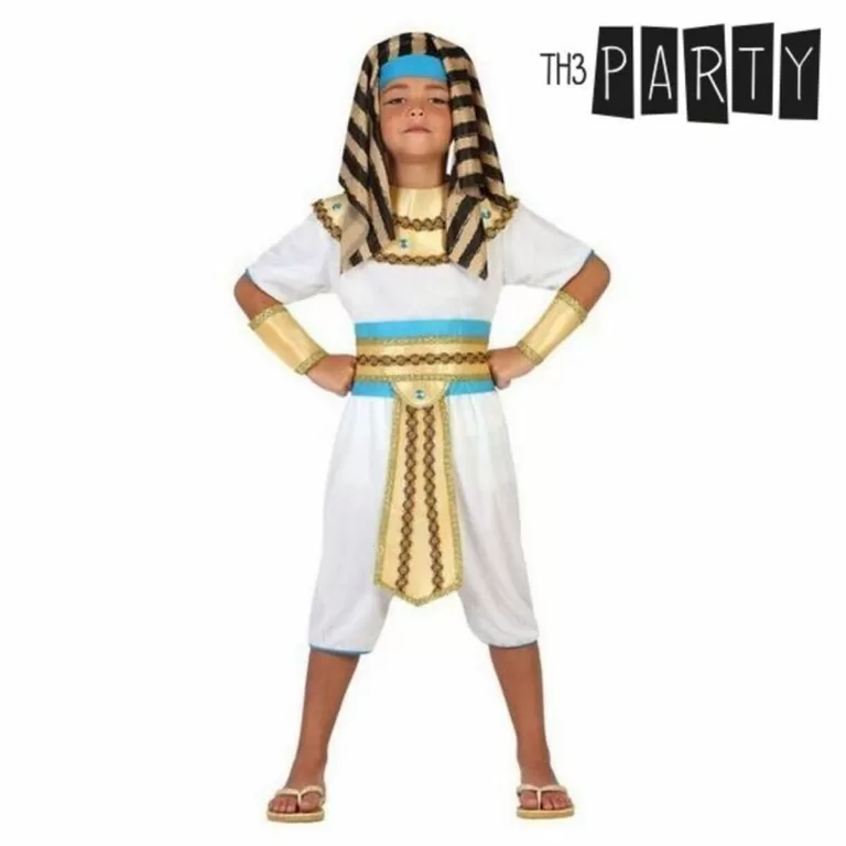 Kostuums voor Kinderen Th3 Party Egyptische Koning Wit (6 Onderdelen)