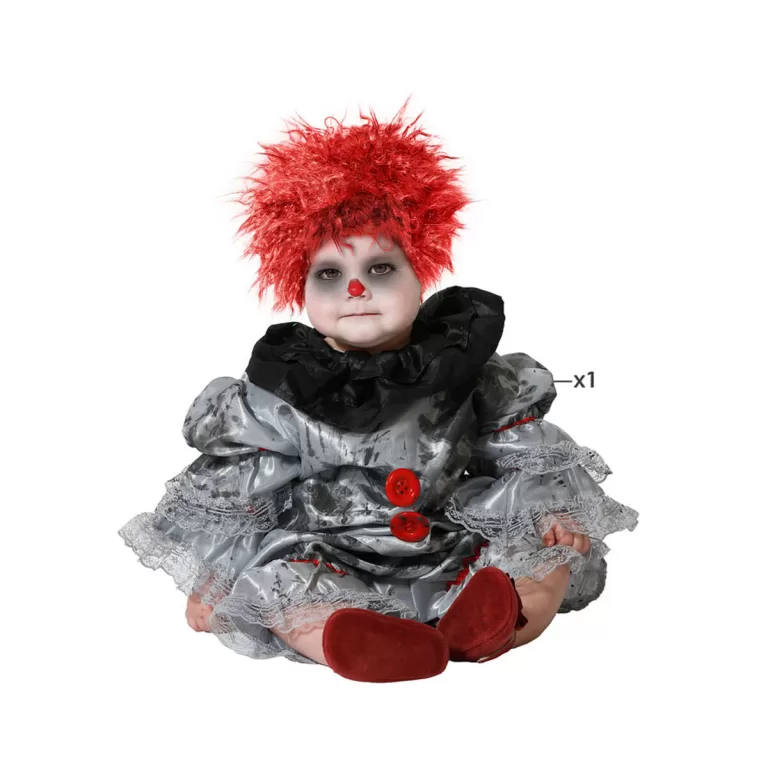 Kostuums voor Baby's Clown Grijs 24 Maanden