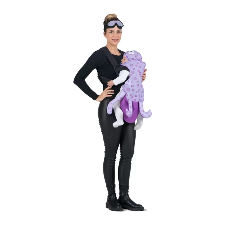 Kostuums voor Volwassenen My Other Me Pasgeborene Octopus Duiker Paars (3 Onderdelen)
