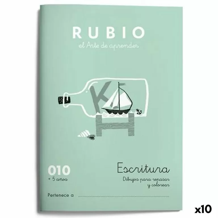 Writing and calligraphy notebook Rubio Nº10 A5 Spaans 20 Lakens (10 Stuks)