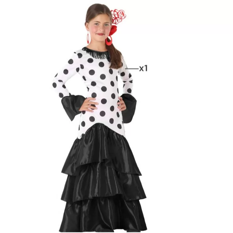 Kostuums voor Kinderen Flamenca Zwart Spanje