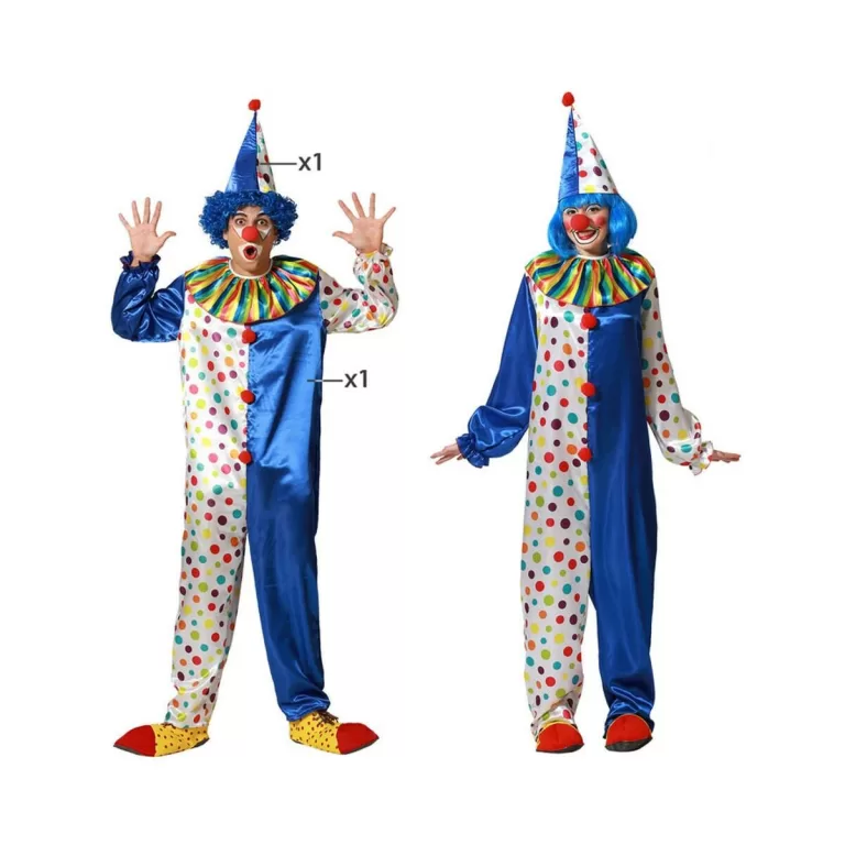 Kostuums voor Volwassenen Clown Blauw