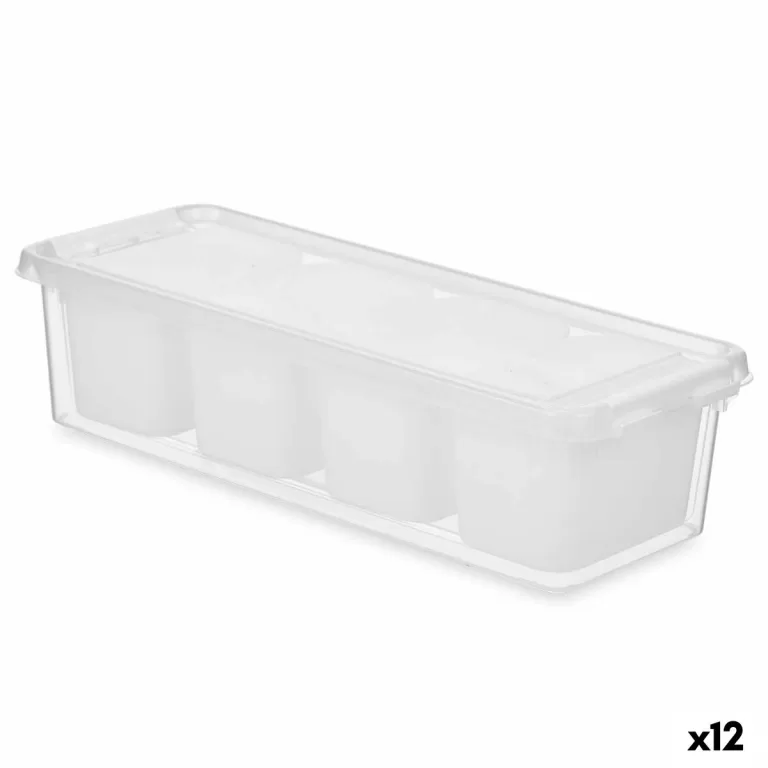 Organiser voor de koelkast Wit Transparant Plastic 37