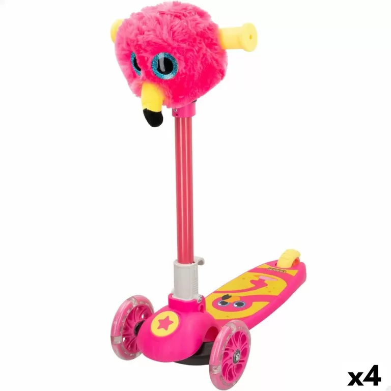 Scooter K3yriders Flamingo Roze 4 Stuks