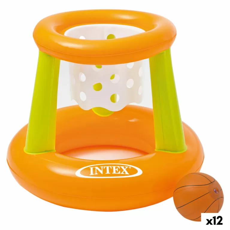 Opblaasbare Spel Intex Basketbalbasket 67 x 55 x 67 cm (12 Stuks)