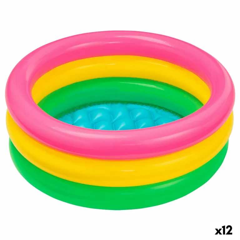 Opblaasbaar Kinderzwembad Intex Sunset Glow Ringen 28 L 61 x 22 x 61 cm (12 Stuks)