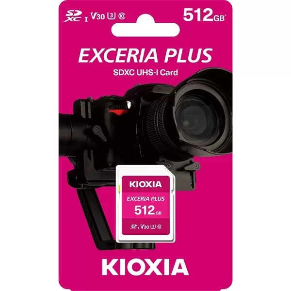Micro SD geheugenkaart met adapter Kioxia PLUS UHS-I C10 R98 512 GB