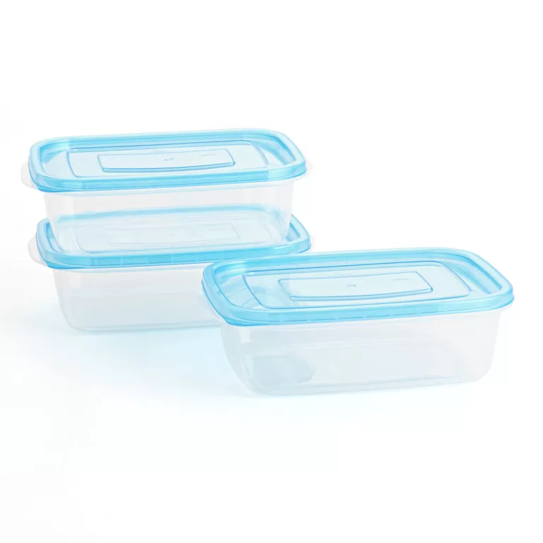 Set Lunchboxen Quid Refresh 3 Onderdelen Blauw Plastic