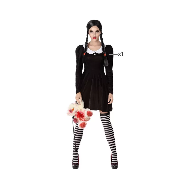 Kostuum Spook Vrouw Zwart XL