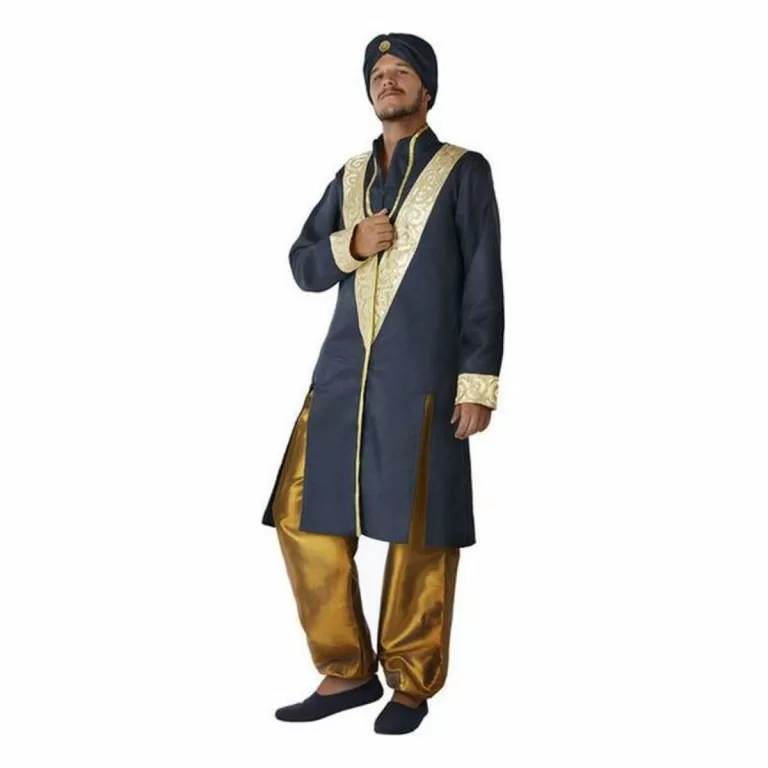 Kostuums voor Volwassenen Arabische Sjeik Blauw Gouden