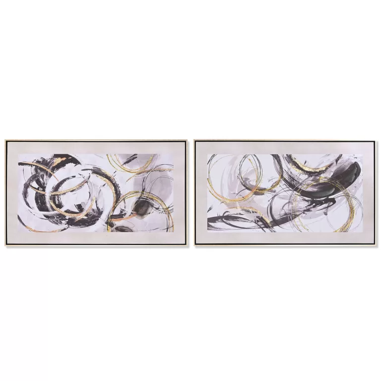 Schilderij Home ESPRIT Abstract Modern 95 x 3 x 55 cm (2 Stuks)