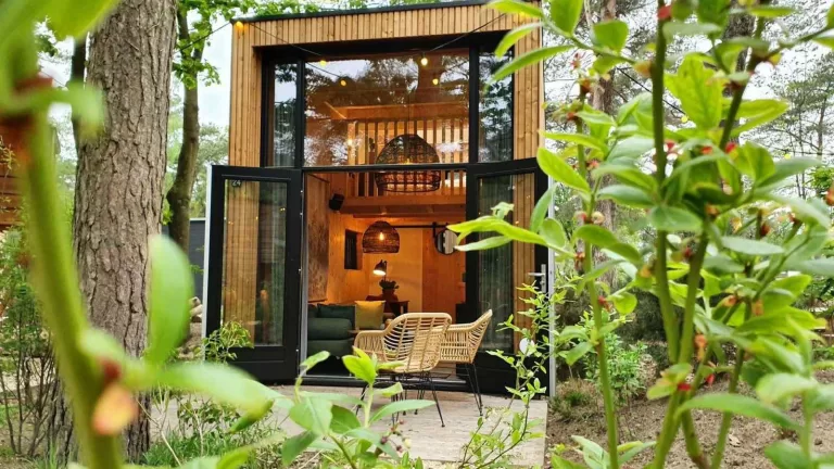 Knus Tiny House voor 2 personen op vakantiepark aan Nationaal Park de Hoge Veluwe