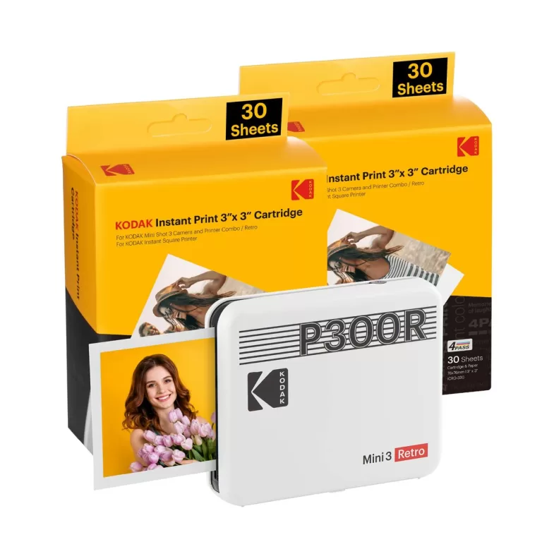 Fotoprinter Kodak MINI 3 RETRO P300RW60 Wit