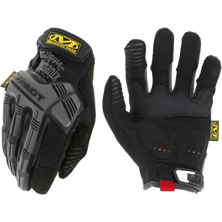 Mechanische Handschoenen M-Pact Zwart/Gris (Maat S)